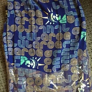 Lularoe os Americana Leggings.  Bnwot